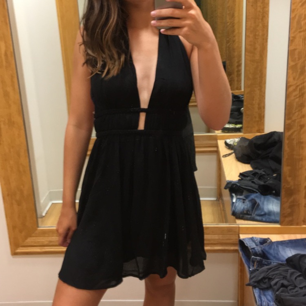 little black halter dress
